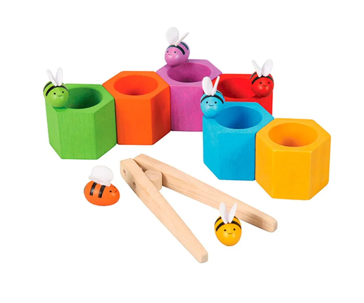 Abejas en la Colmena Multicolor