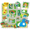 Alfombra Puzzle Ciudad 120 x 120 cm
