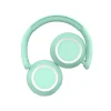 Auriculares con Luz Ambiental Verde Menta