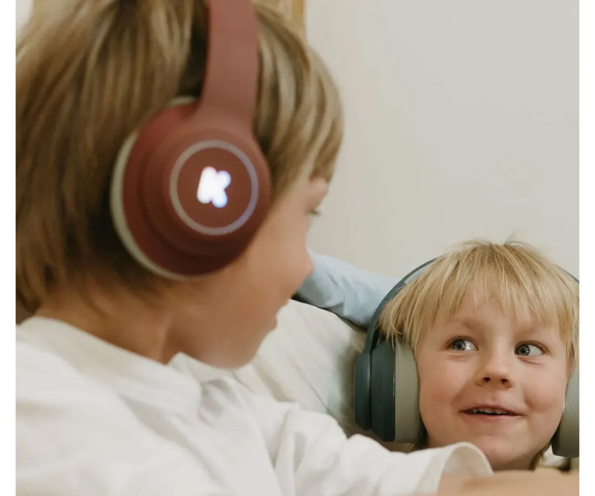 Auriculares K-EARS Bluetooth con Limitador de Volumen Rojo