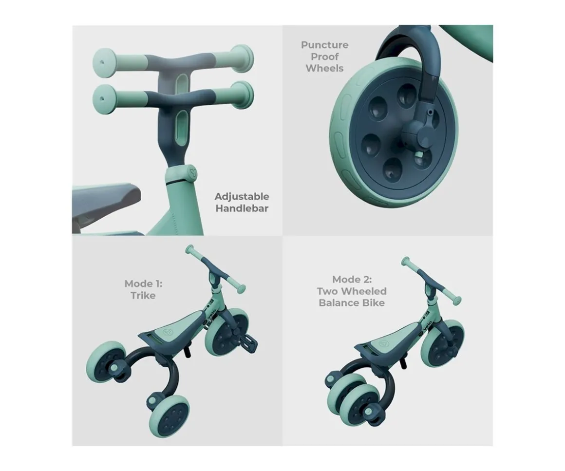 Bicicleta de Equilibrio Yvelo Verde Yvolution