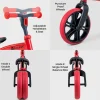 Bicicleta sin Pedales Yvelo Junior Rojo