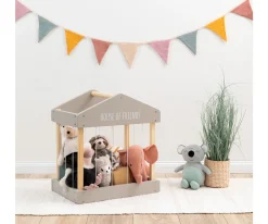 Caja para Peluches Gris/Natural