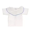 Camisa Cutie con Volante Plumeti Azul Celeste para Muñeco