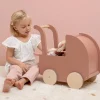 Carrito de Madera con Muñeca Blandita