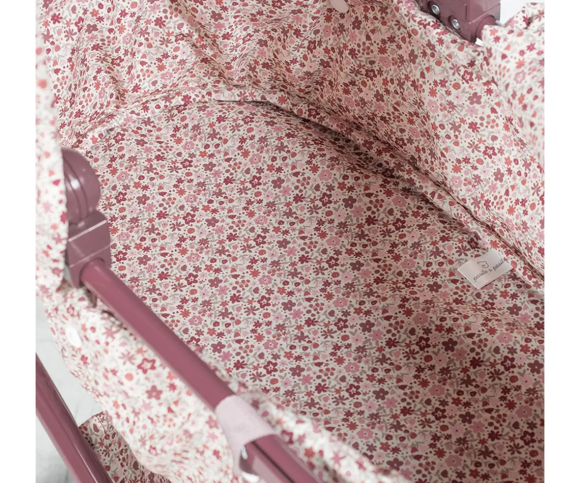 Cochecito Cuco Cherry Flores para Muñecas