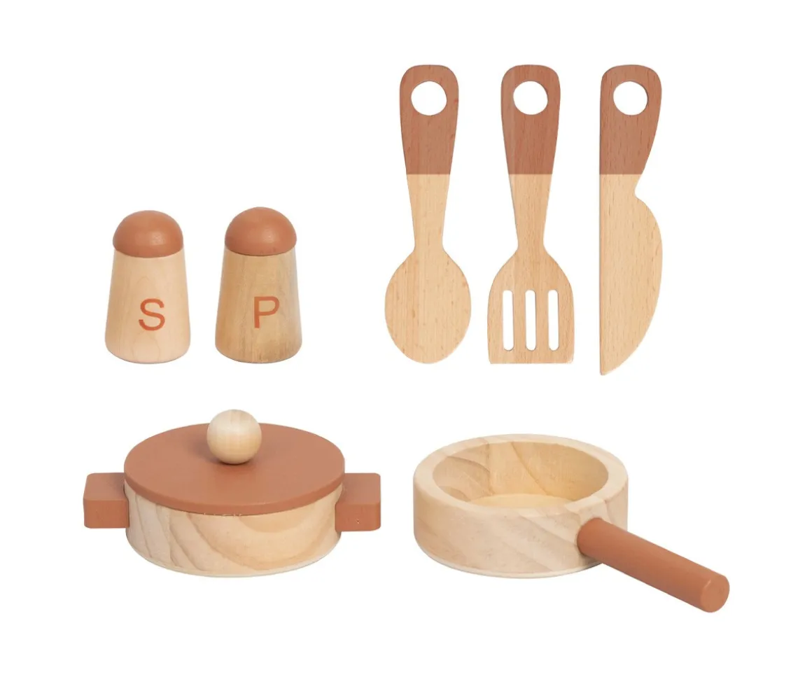 Cocina de Madera con Accesorios Beige