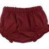 Culotte Popelín Granate para Muñeco Soft