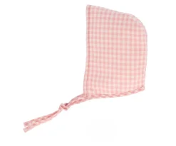 Gorro Vichy Rosa para Muñeco