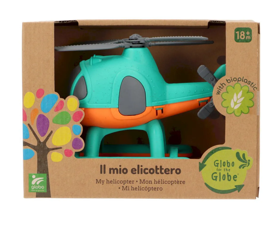 Helicóptero de Bioplástico Azul