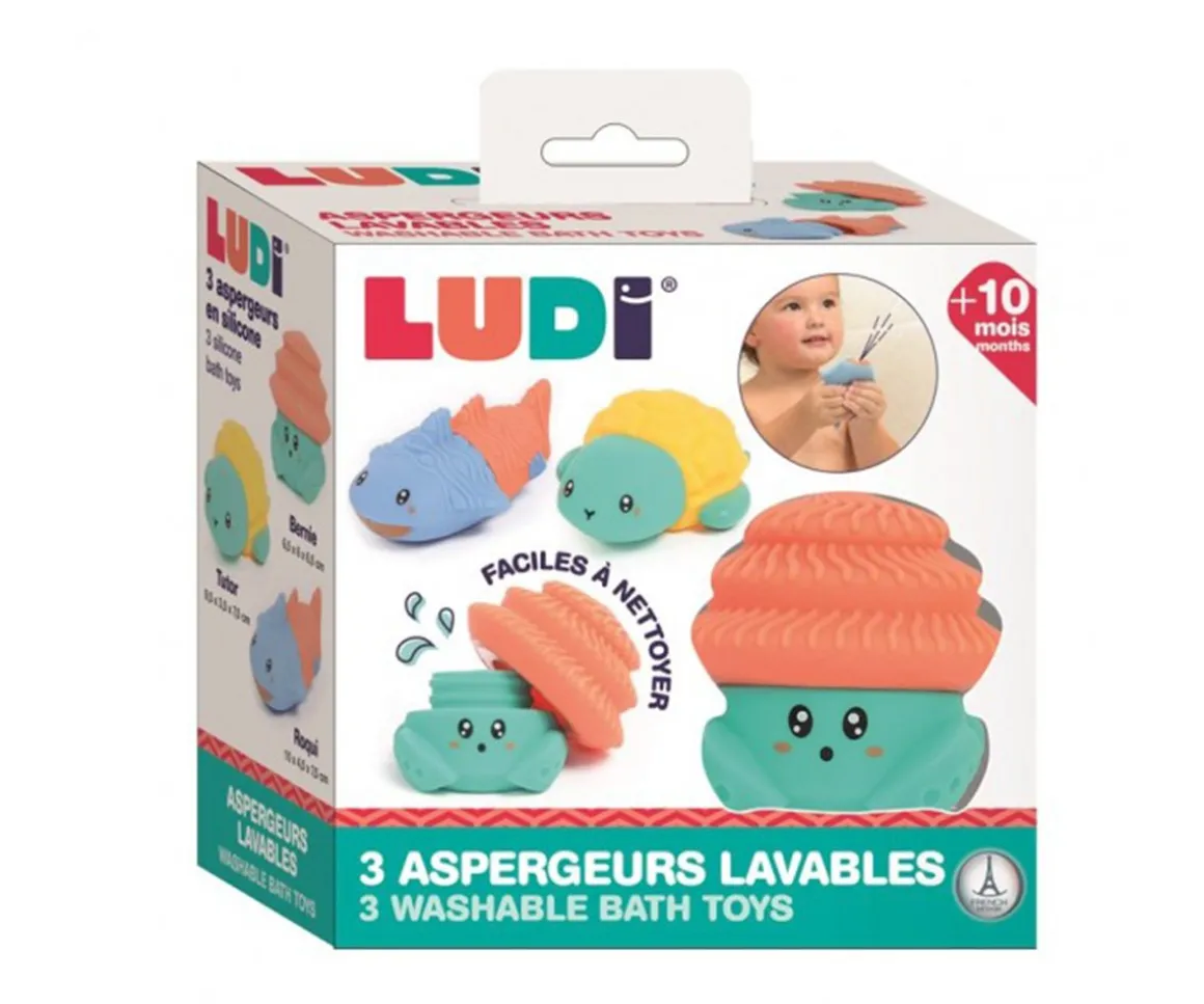 3 Juguetes de Baño Rociadores Agua