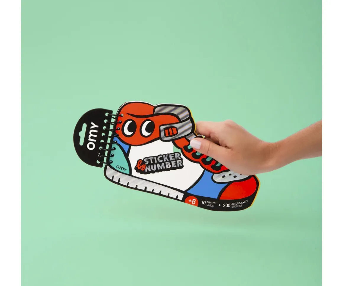 Libro de Pegatinas por Números Sneakers