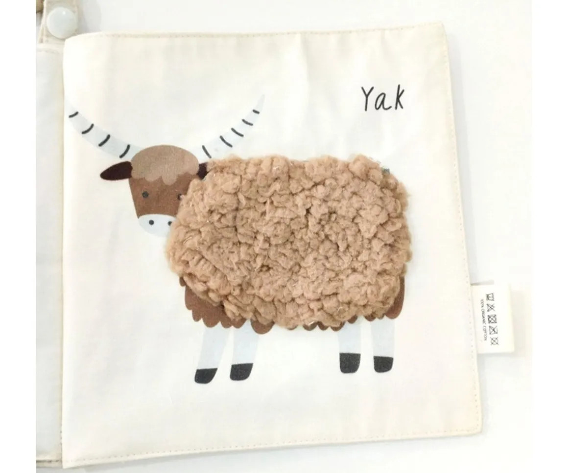 Libro de Tela y Texturas Animales Salvajes