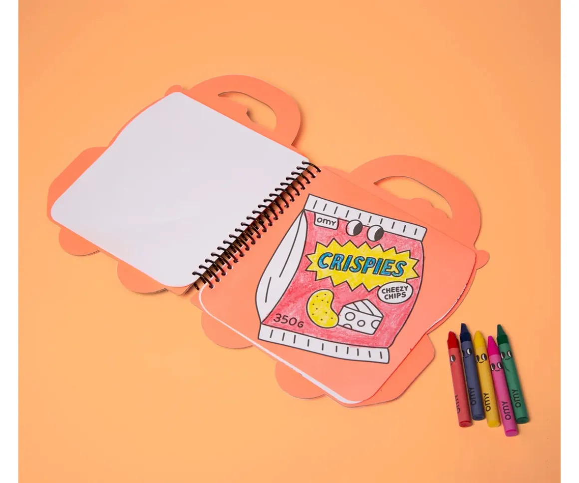 Libro OMY con Pinturas y Pegatinas Yummy