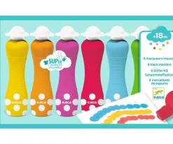 6 Marcadores de Colores de Espuma
