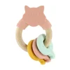 Mordedor de Actividades de Silicona y Madera Mrs. Cat