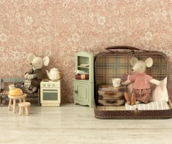Mueble Esquinero en Miniatura Verde Claro