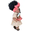 Muñeca Alika con Bebé Pelo Rizado Coral
