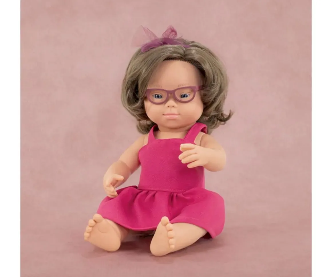 Muñeca Caucásica Síndrome con Gafas 38 cm My Friends & Me