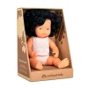 Muñeca Pelo Moreno Rizado 38 cm
