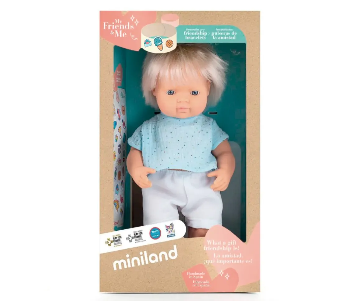 Muñeco Caucásico Rubio My Friends & Me 38 cm