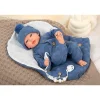 Muñeco Reborn Alberto Azul con Saco