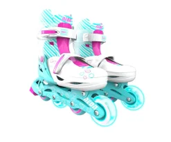 Patines Combo Neón Verde y Rosa T.30-33
