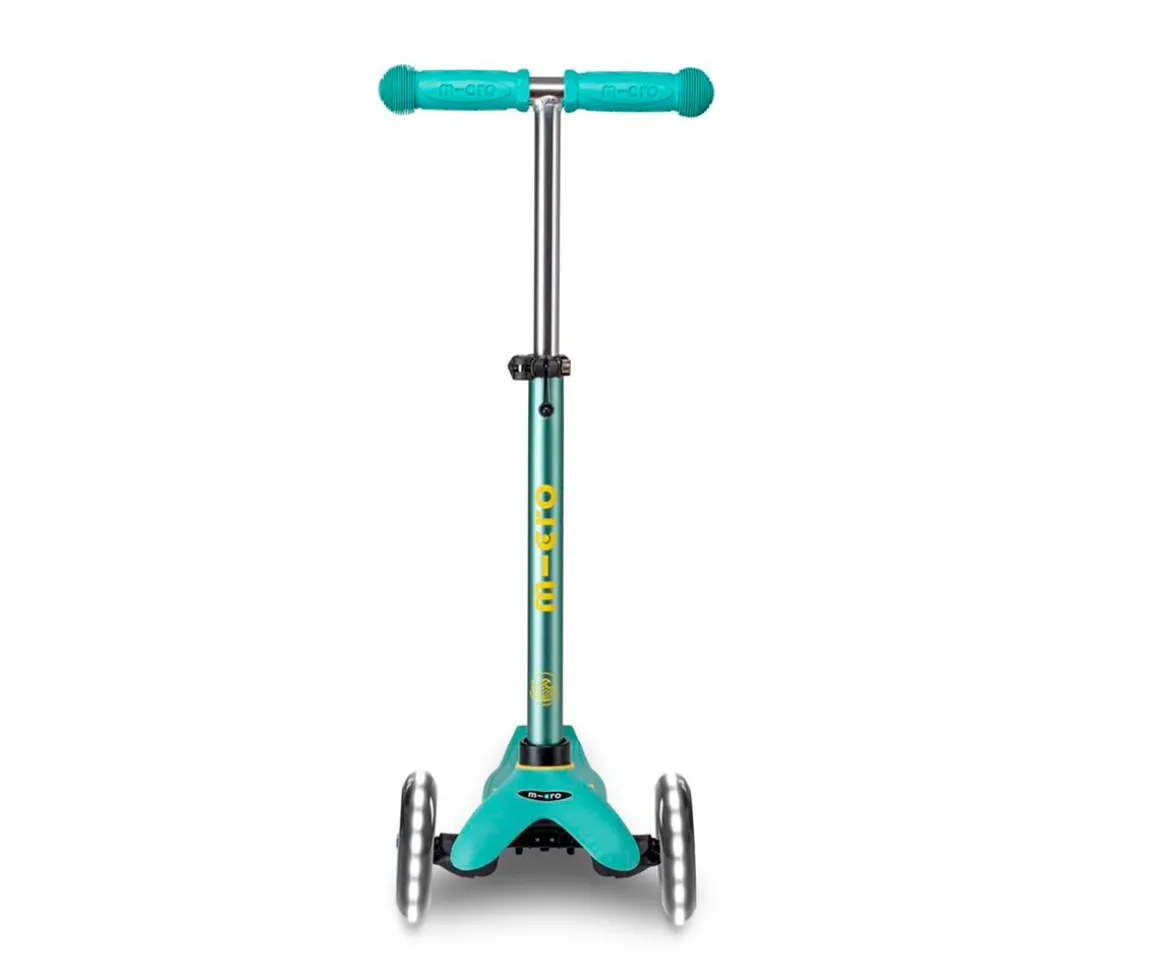 Patinete Mini Micro Deluxe Eco Menta con Luces LED
