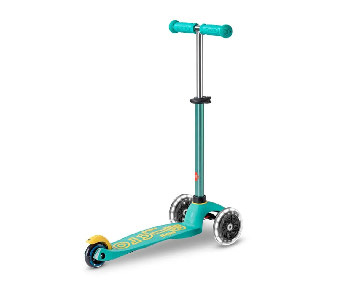 Patinete Mini Micro Deluxe Eco Menta con Luces LED