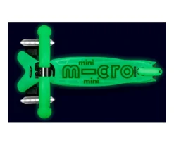 Patinete Mini Micro Deluxe Glow Lime con Luces LED