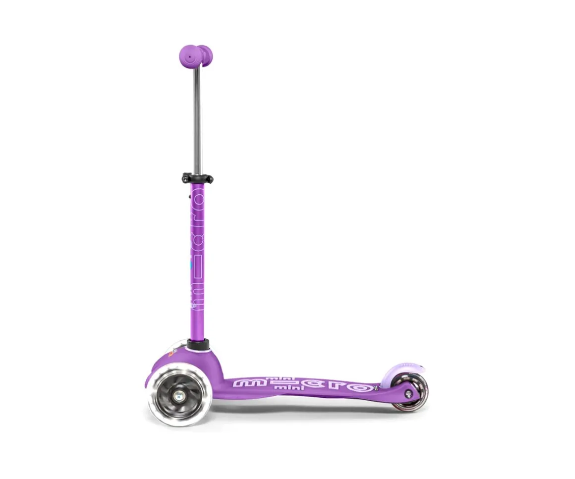 Patinete Mini Micro Deluxe Lila Led