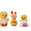 3 Patitos de Baño Aprendiendo a Nadar