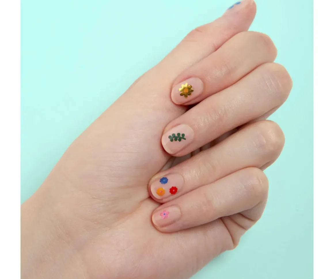 120 Pegatinas para Uñas Flower