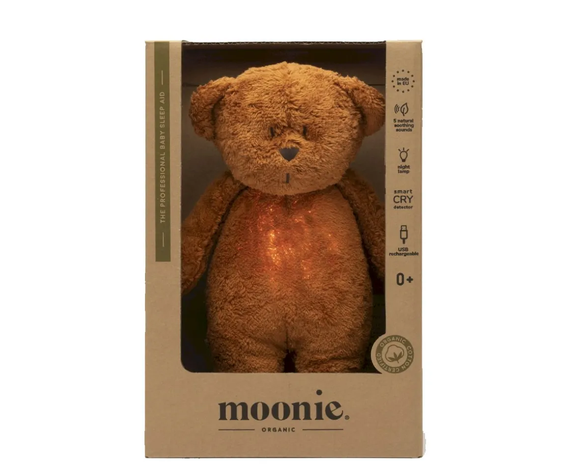 Peluche Luz-Sonido Oso Orgánico Moonie 2.0 Caramel