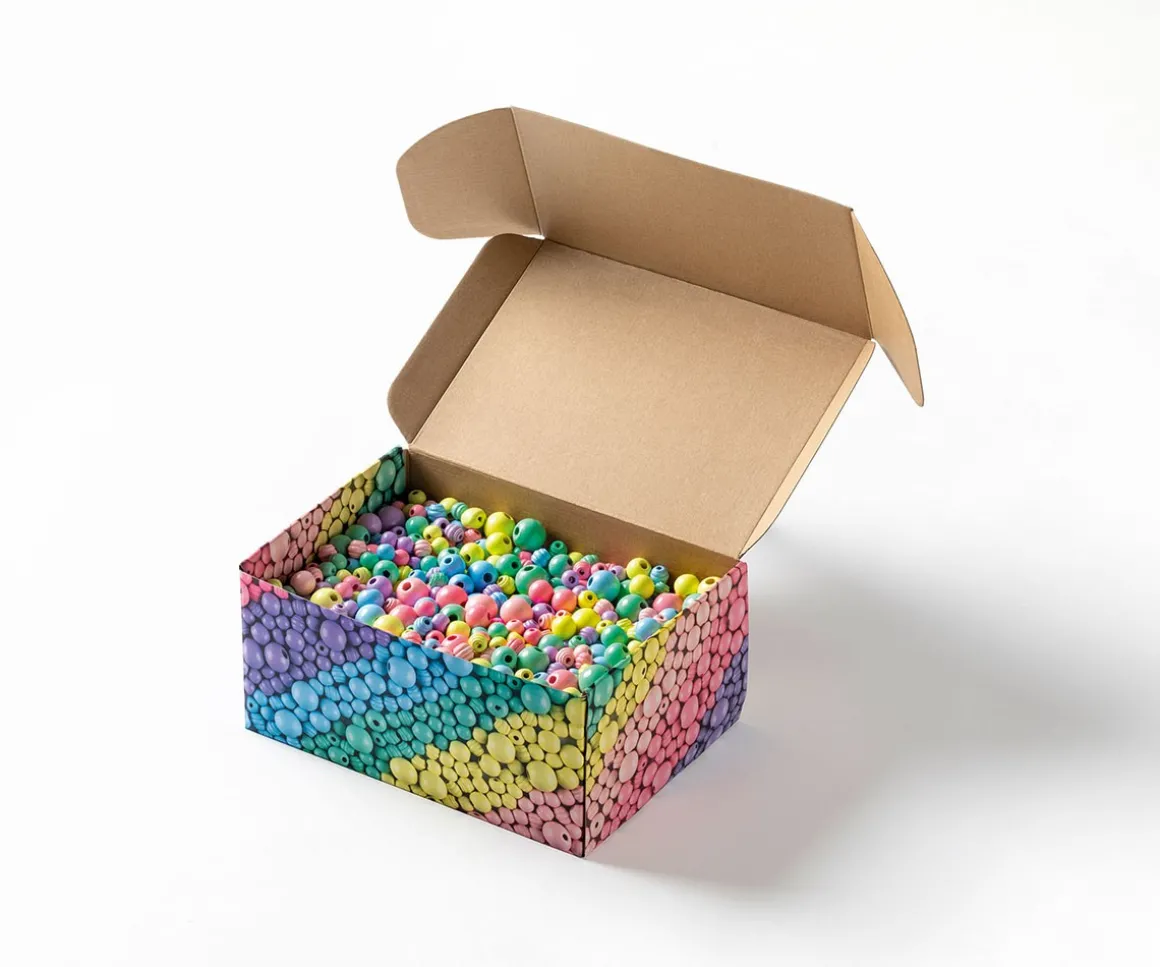 Perlas de Madera Jumbo Mix Pastel 1kg