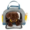 Perro con Bolsa de Transporte y Set de Cuidados