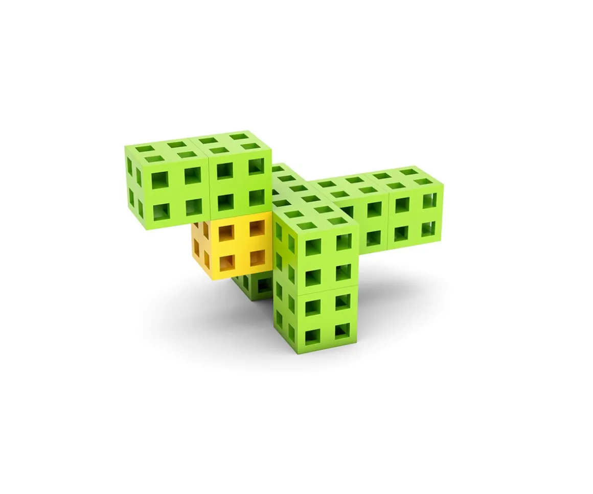 50 Piezas de Construcción Classic CUBE