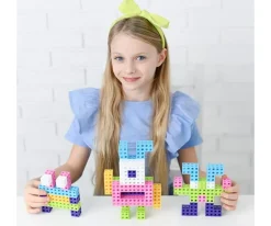 50 Piezas de Construcción Classic CUBE Pink