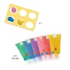 Pintura de Dedos 6 Tubos Colores con Purpurina