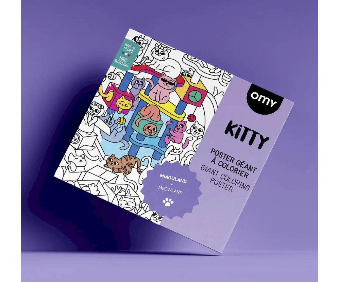 Póster XL Kitty Para Colorear