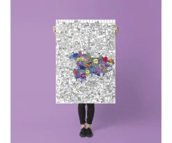 Póster XL Kitty Para Colorear