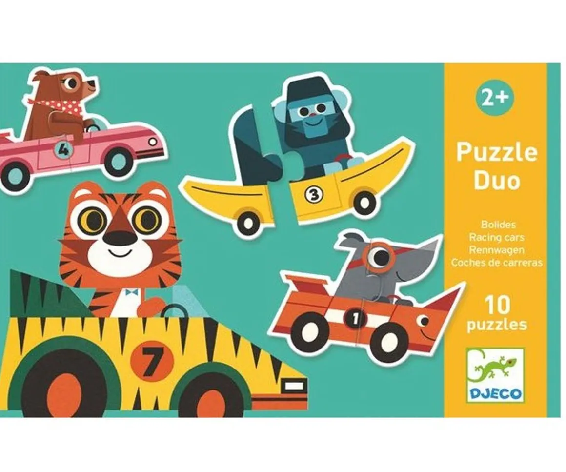 Puzzle Dúo Coches de Carrera