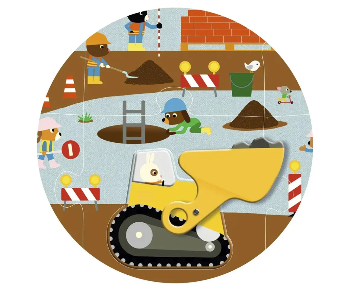 Puzzle Gigante Sitio de Construcción