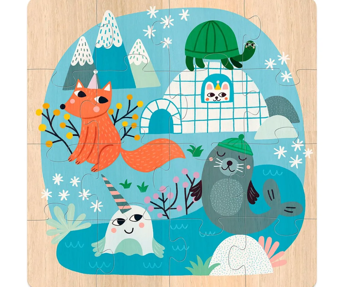 3 Puzzles Animales del mundo