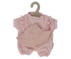 Ropita de Muñeca Rosa con Flores