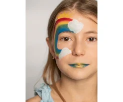 Set De 6 Lápices Maquillaje Facial Colores Rainbow