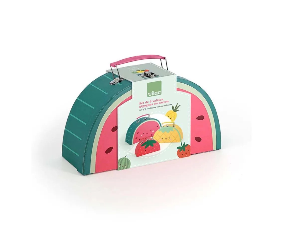 Set de 3 Maletas Encajables "Les Fruits Gourmands"
