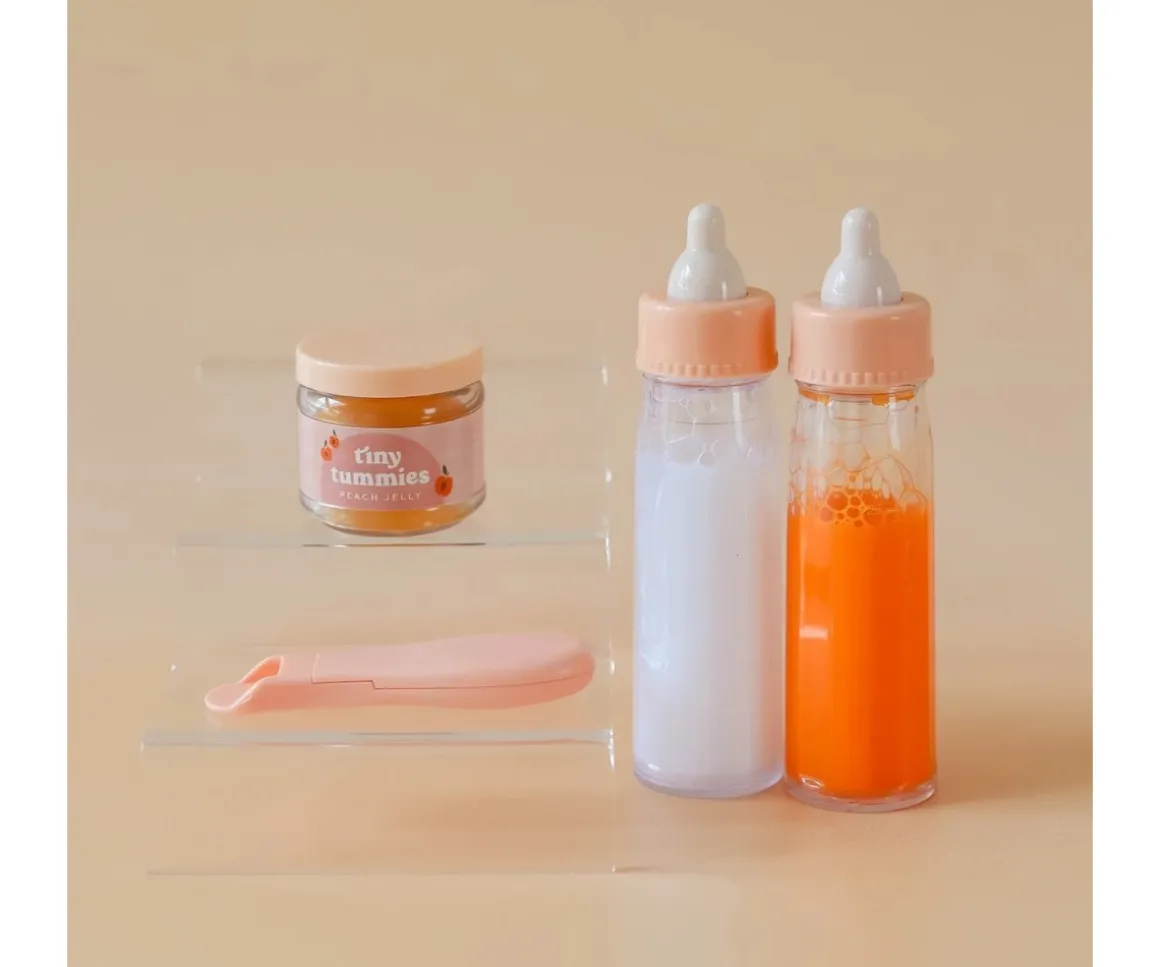 Set de Tarro y Cuchara Tiny Tummies Peach Jelly Food