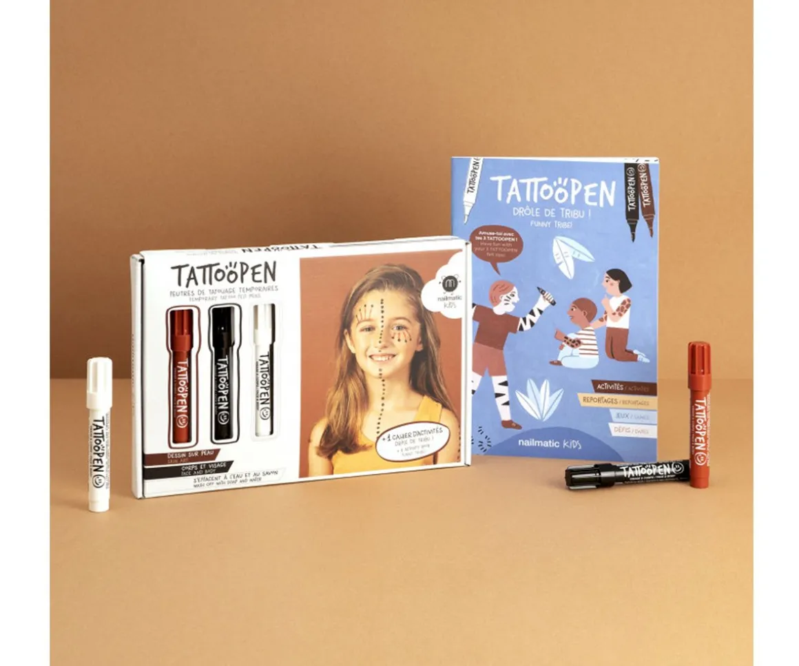 Set Funny Tribe de Rotuladores Tatuaje