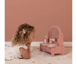 Tocador Con Set De Maquillaje Rosa Little Dutch